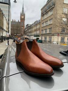 希少！早々出ない　英国チェルシー新品未使用即決！　CROCKETT&JONES　クロケット＆ジョーンズ　箱付き＆シューズ袋付　定価15万円強 