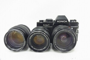 Q204-N41C-26 KONICA コニカ ACOM-1 / レンズ 3点セット フィルムカメラ 現状品③