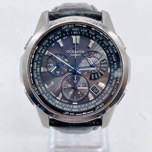 S7394 【稼働品】 CASIO OCEANUS OCW-M700 カシオ オシアナス 腕時計 電波 タフソーラー クロノグラフ デイト チタン メンズ