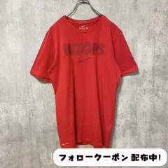 古着 used　NIKE　ナイキ　半袖プリントTシャツ　赤　スウッシュ