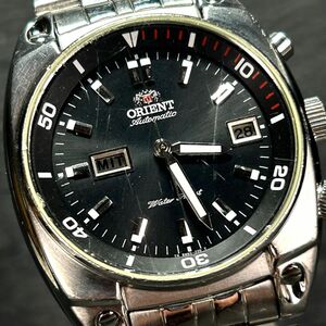 希少 ORIENT オリエント スイマー EM60-C2-CA 腕時計 オートマチック 自動巻き アナログ カレンダー ステンレススチール 動作確認済み