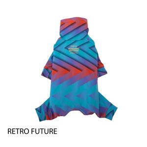 トイ付き【4L RETRO】MANDARINE BROTHERS マンダリンブラザーズ SKIN TIGHT SUIT MULTI PRINT スキンタイトスーツマルチプリント 大型犬