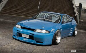 R33 スカイラインクーペ GT-R用設定あり パンデム リップ付4点 F/S/F&RF TRA京都 ロケバニ