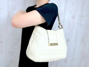 極美品 GUCCI グッチ グッチシマ GG柄 ハンドバッグ ショルダーバッグ バッグ レザー クリーム 71917