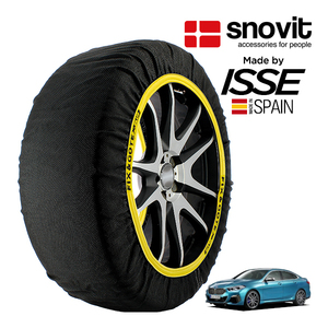 snovit正規品 ISSE製造 BMW 2シリーズ M235i xDriveグランクーペ 3BA-7L20 225/40R18 18インチ 4WD スノーソックス 布製 タイヤ チェーン