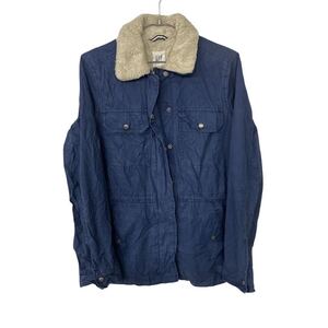 GAP ボアジャケット Sサイズ ギャップ 裏地ボア ネイビー 古着卸 アメリカ仕入 t2110-4785