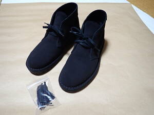 ■F24 CLARKS（クラークス）ビームス別注　デザートブーツ　スエード/ブラック　サイズ/26.0ｃｍ