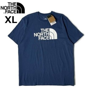 1円～!売切!【正規新品】THE NORTH FACE S/S HALF DOME TEE 半袖 Tシャツ US限定 ハーフドームロゴ 男女兼用 コットン100%(XL)青180902-15