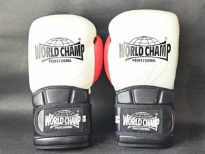 ワールドチャンプ WORLD CHAMP ボクシンググローブ 8オンス 本革 練習 格闘技 キックボクシング スポーツ HMY