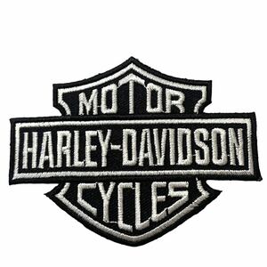 90s USA製 当時物 Harley-Davidson ビンテージ パッチ ワッペン ハーレーダビッドソン チョッパー アイロン ウィング バー&シールド 