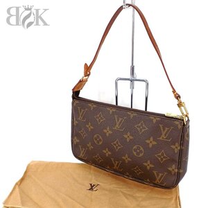 ルイヴィトン M51980 VI1929 モノグラム ポシェット アクセソワール ポーチ バッグ ブラウン系 LOUIS VUITTON 中古 ★