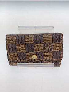 LOUIS VUITTON◆ミュルティクレ6_ダミエ・エベヌ_BRW/-/BRW/レディース