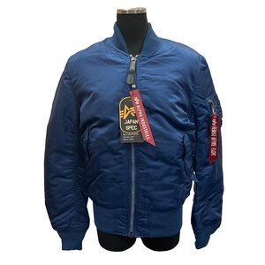 KS 未使用 ALPHA INDUSTRIES アルファ インダストリーズ MA-1 フライトジャケット Mサイズ リバーシブル ブルー カーキ アウター タグ付き