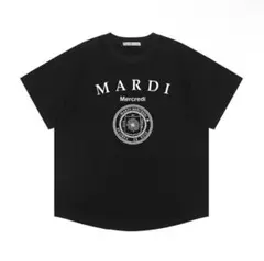 ブラック ホワイトmardi mercredi マルディメクルディ Tシャツ