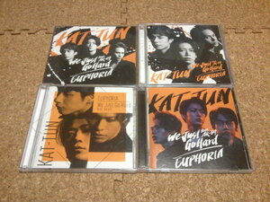 KAT-TUN【We Just Go Hard feat.AK-69 / EUPHORIA】★シングル★通常盤+初回限定盤・4セット★4CD+3Blu-ray★