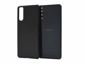 Xperia 10 III SO-52B/SOG04 ポリカボネート エクスペリア エクスペリア PC ハードケース カバー ブラック 黒色