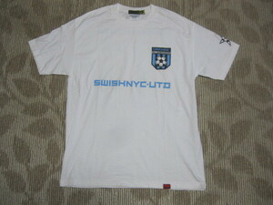 サッカーTee　SWISHNYC　UTD　サイズL　白　綿１００％　新品