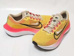 NIKE WMNS ZOOM FLY 5 イエロー ピンク 24.5cm ナイキ ズーム フライ ランニング トレーニング ゴールド DM8974-700