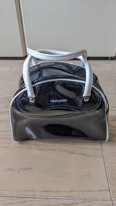 ◆未使用◇YANASE ハンドバッグ エナメル 黒 ブラック ノベルティ ヤナセ グッズ◆