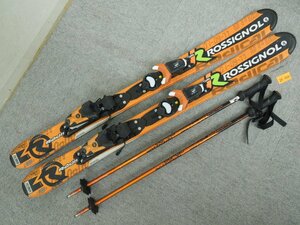 ★２５―０１０★スキー板　ROSSIGNOL/ロシニョール 子供用セット 100cm ストック レジャー ウィンタースポーツ スポーツ用品[160]