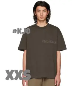 エッセンシャルズ オフ ブラック Tシャツ 2022 フェルト ロゴ XXS