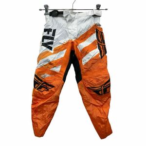 FLY RACING モトクロスパンツ W22 フライレーシング レーシングパンツ ジュニア オレンジ ポリエステル 古着卸 アメリカ仕入 2406-438