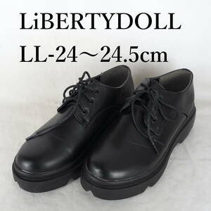 MK4656*LiBERTYDOLL*リバティードール*レディース厚底シューズ*LL-24〜24.5cm*黒