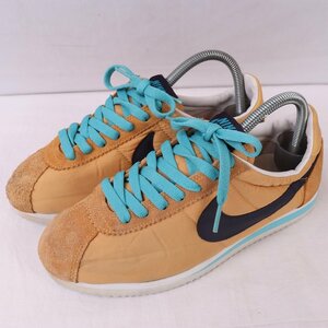 CLASSIC CORTEZ NYLON 25.5cm /NIKE クラシック コルテッツ ナイロン ナイキ 古着 中古 キャメル 黒 ブルー レディース スニーカー xx7952