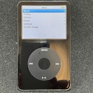 【送料無料】Apple iPod A1136 MA146J SDカスタム 256GB相当 新品バッテリー交換済 第5世代 黒