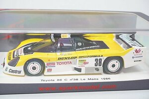 Spark スパーク 1/43 TOYOTA トヨタ 86C ルマン LM 1986 #38 S2353