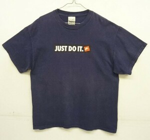 ヴィンテージ NIKE ナイキ JUST DO IT. ボックスロゴ 半袖 Tシャツ ネイビー VINATGE 00年代