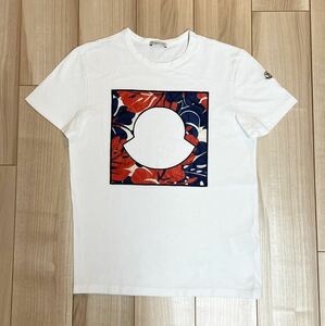 ［極美品］モンクレール　ハイビスカス　Tシャツ　ホワイト　M