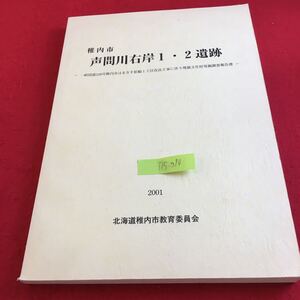 Y15-370 稚内 声問川右岸1・2遺跡 一般国道238号稚内市はまなす拡幅1工区改良工事 埋蔵文化財発掘調査報告書 2001年発行 稚内市教育委員会