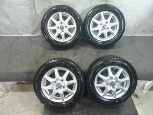 中古 スタッドレス ヨコハマ ICEGUARD IG60 アルミ 4本 155/65R13 4J 4穴 PCD100 ET45 冬 ウィンター