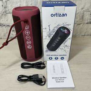 【YH-0390】中古品 ortizan X10 ワイヤレス スピーカー Bluetooth スマホ PC専用 動作確認済み