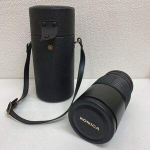 refle● KONICA コニカ　HEXANON AR 200mm F3.5 レンズ　Kenko SKYLIGHT 1B 67mm 昭和レトロ　ジャンク　現状品　ケース付き