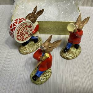 美品。Royal Doulton Bunnykins Oompah Band コンプリートセット