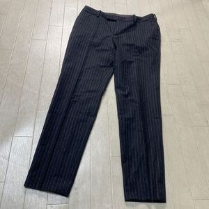 4040☆ UNITED ARROWS ユナイテッドアローズ ボトムス スラックス カジュアル ビジネス レディース 36 グレー ストライプ