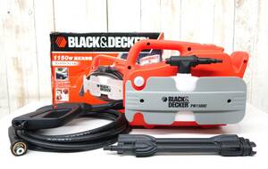 メンテナンス　洗車　清掃 ＊BLACK＆DECKER ブラック＆デッカー ＊高圧洗浄機 　家庭用洗浄器 ＊MODEL PW1300C ＊コンパクトフィット