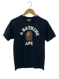 A BATHING APE◆College Tee/S/BLK/001TEK301001M