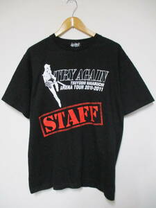 長渕剛 アリーナツアー 2010-2011 TRY AGAIN STAFF スタッフTシャツ