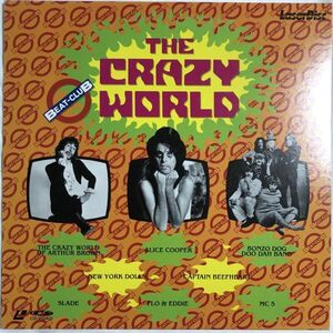 レーザーディスク LD BEAT-CLUB 黄金のロック伝説 / The Crszy World / 西ドイツ / Alice Cooper , Slade , bonzo dog doo dari band