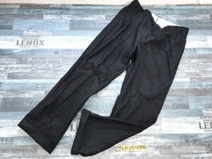 SOVEREIGN UNITED ARROWS ソブリン ユナイテッドアローズ メンズ 麻100% タック入りパンツ 48 黒