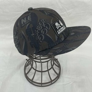 アベイシングエイプ 222NOAPN-HT01S x NEIGHBORHOOD ネイバーフッド 22AW BAPE NBHD CAP 帽子 帽子 - 黒 / ブラック X カーキ / カーキ