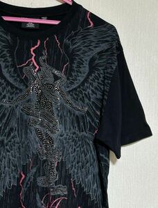 超豪華デコレーション　Victorious ビクトリアス　堕天使　Fallen Angel半袖Tシャツ　サイズXL