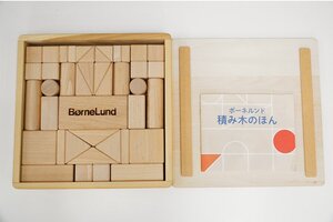 018 極美品 BorneLund Original (ボーネルンドオリジナル) オリジナル積み木 S（積み木のほん付）