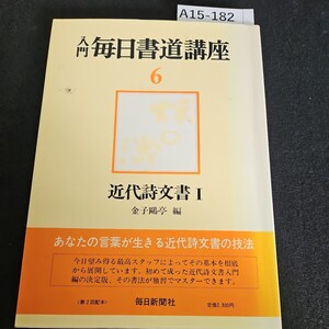 A15-182 入門 毎日書道講座 6 近代詩文書 I 金子亭