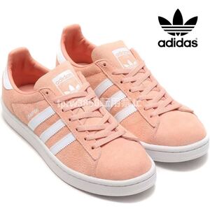 新品未使用 adidas キャンパス【22.5cm】定価11000円 レザー 天然皮革 スニーカー adidas 本革 CAMPUS 靴 ピンク シューズ 6047