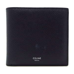 セリーヌ CELINE 札入れ 10B653BEN バイフォールドウォレット グレインドカーフスキン ダークネイビー 財布