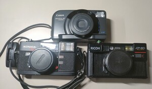 フィルムカメラ★纏めて３台☆「リコーＡＦ－２Ｄ」☆「ＫＯＮＩＣＡ　Ｃ３５」☆「ＡＵＴＯＢＯＹ－Ａ」